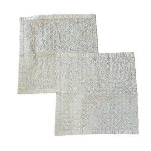 DEA Euro Gray Shams Made In Italy Set of 2